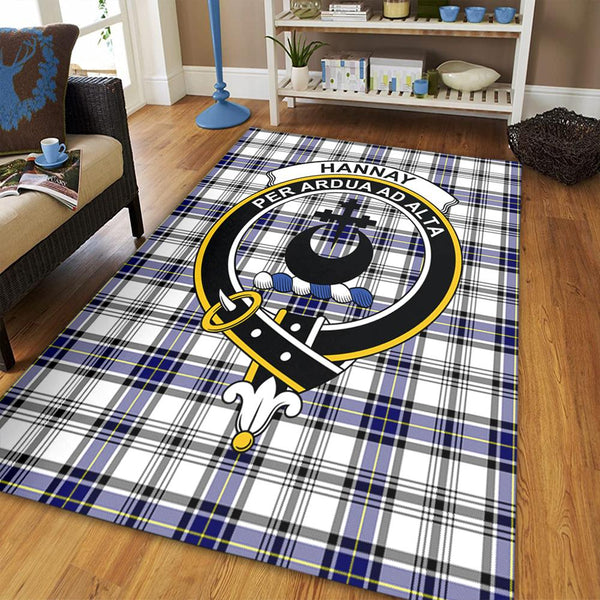 Hannay Modern Tartan Crest Area Rug