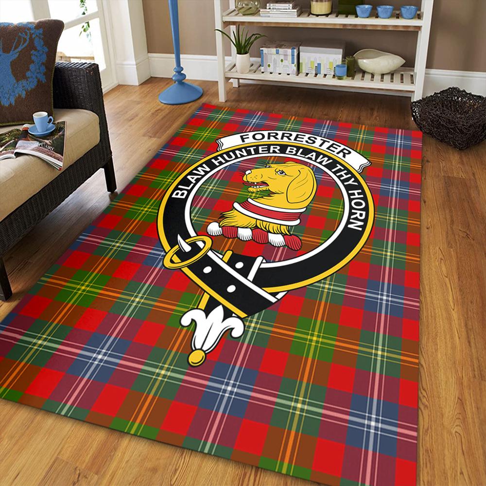 Forrester Tartan Crest Area Rug