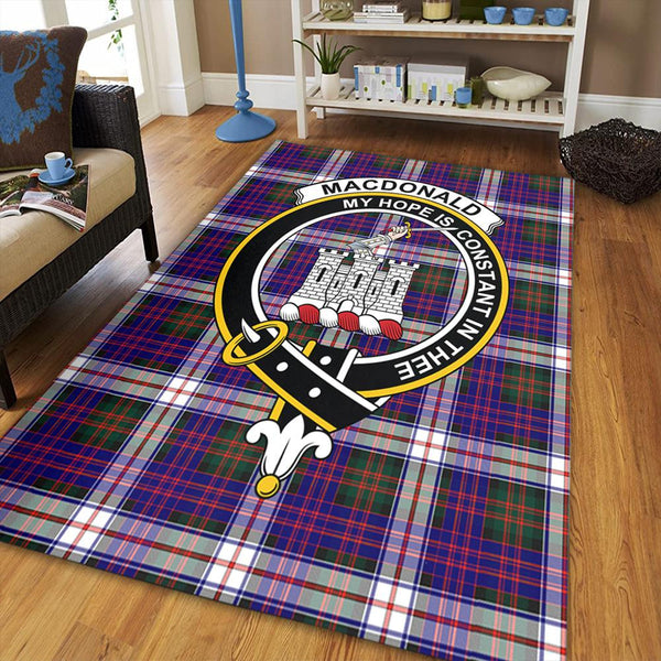 MacDonald Dress Modern Tartan Crest Area Rug