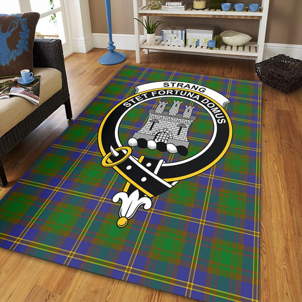 Strange of Balkaskie Tartan Crest Area Rug