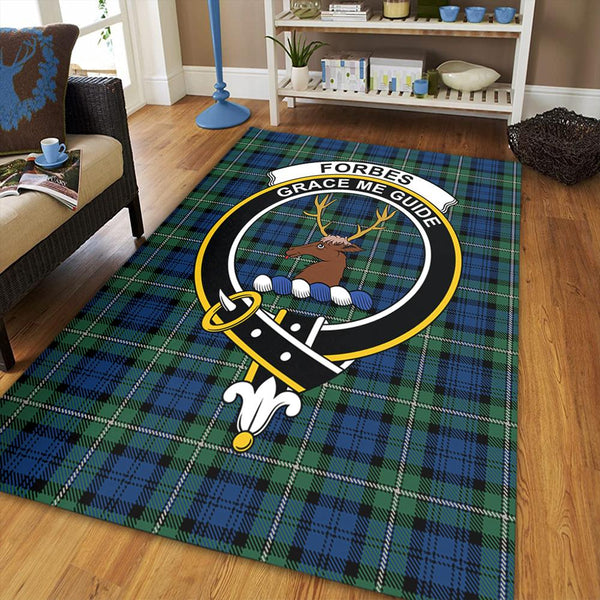 Forbes Ancient Tartan Crest Area Rug