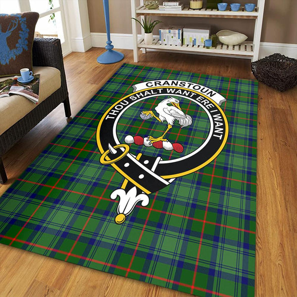 Cranstoun Tartan Crest Area Rug