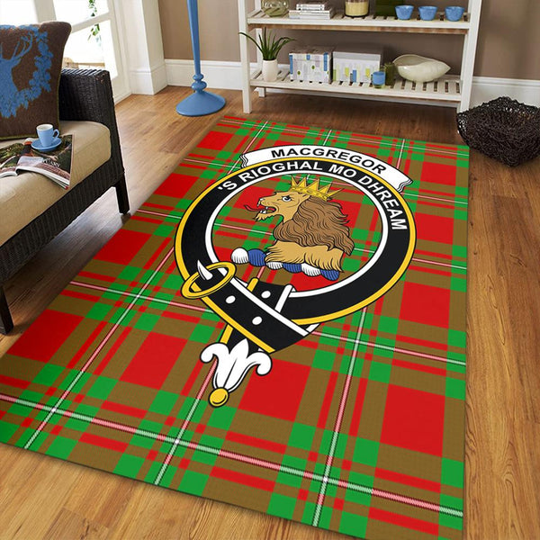 MacGregor Modern Tartan Crest Area Rug