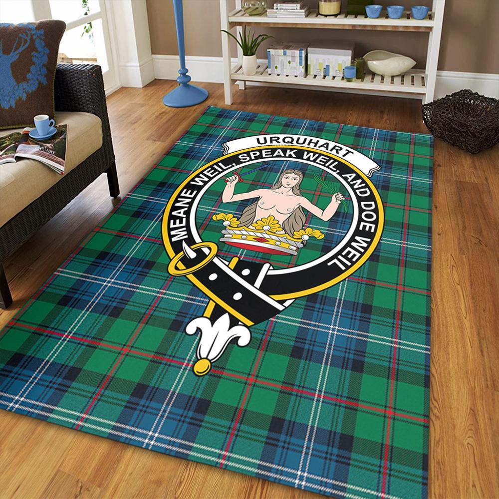 Urquhart Ancient Tartan Crest Area Rug