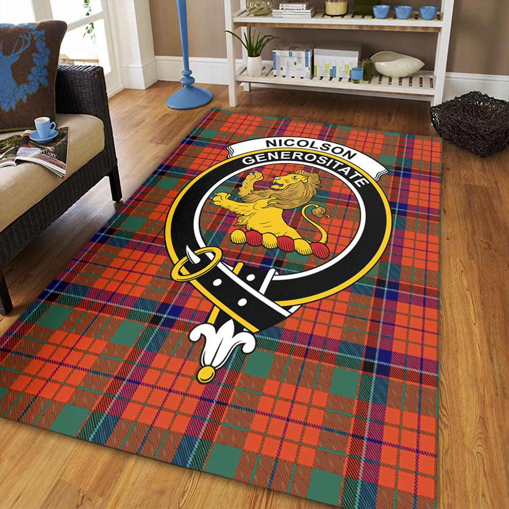 Nicolson Ancient Tartan Crest Area Rug