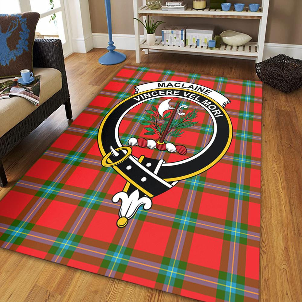 MacLaine of Loch Buie Hunting Ancient Tartan Crest Area Rug