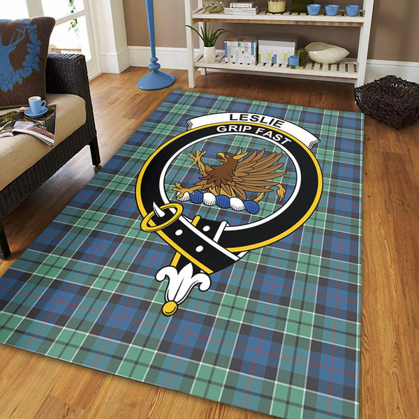 Leslie Hunting Tartan Crest Area Rug