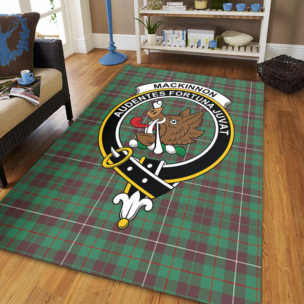 MacKinnon Hunting Ancient Tartan Crest Area Rug