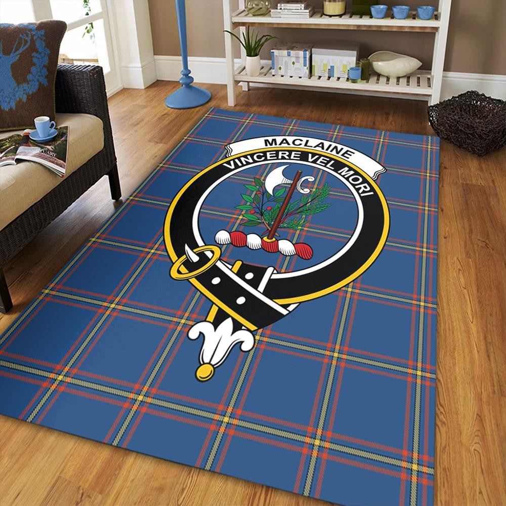 MacLaine of Loch Buie Tartan Crest Area Rug