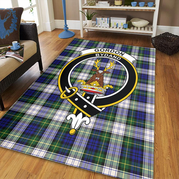 Gordon Dress Modern Tartan Crest Area Rug