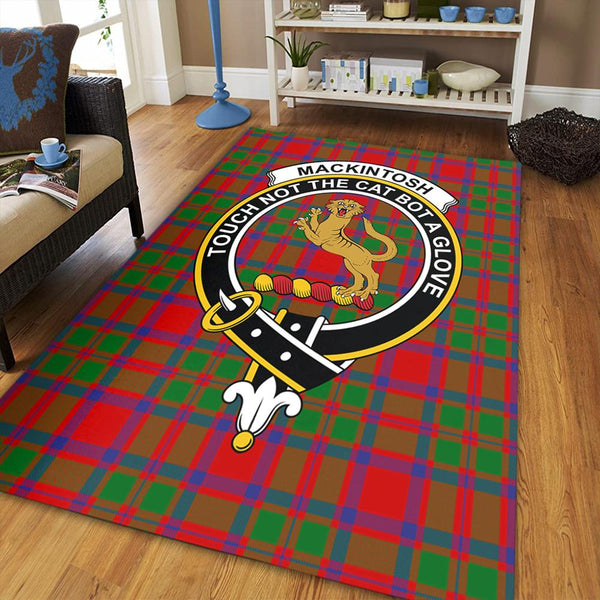 MacKintosh Modern Tartan Crest Area Rug