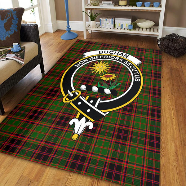 Buchan Modern Tartan Crest Area Rug