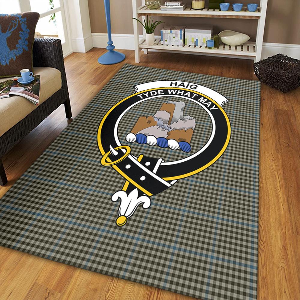 Haig Check Tartan Crest Area Rug