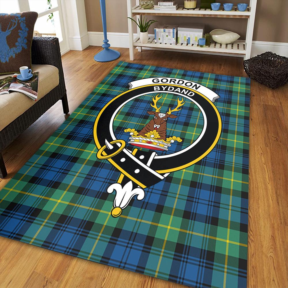 Gordon Ancient Tartan Crest Area Rug