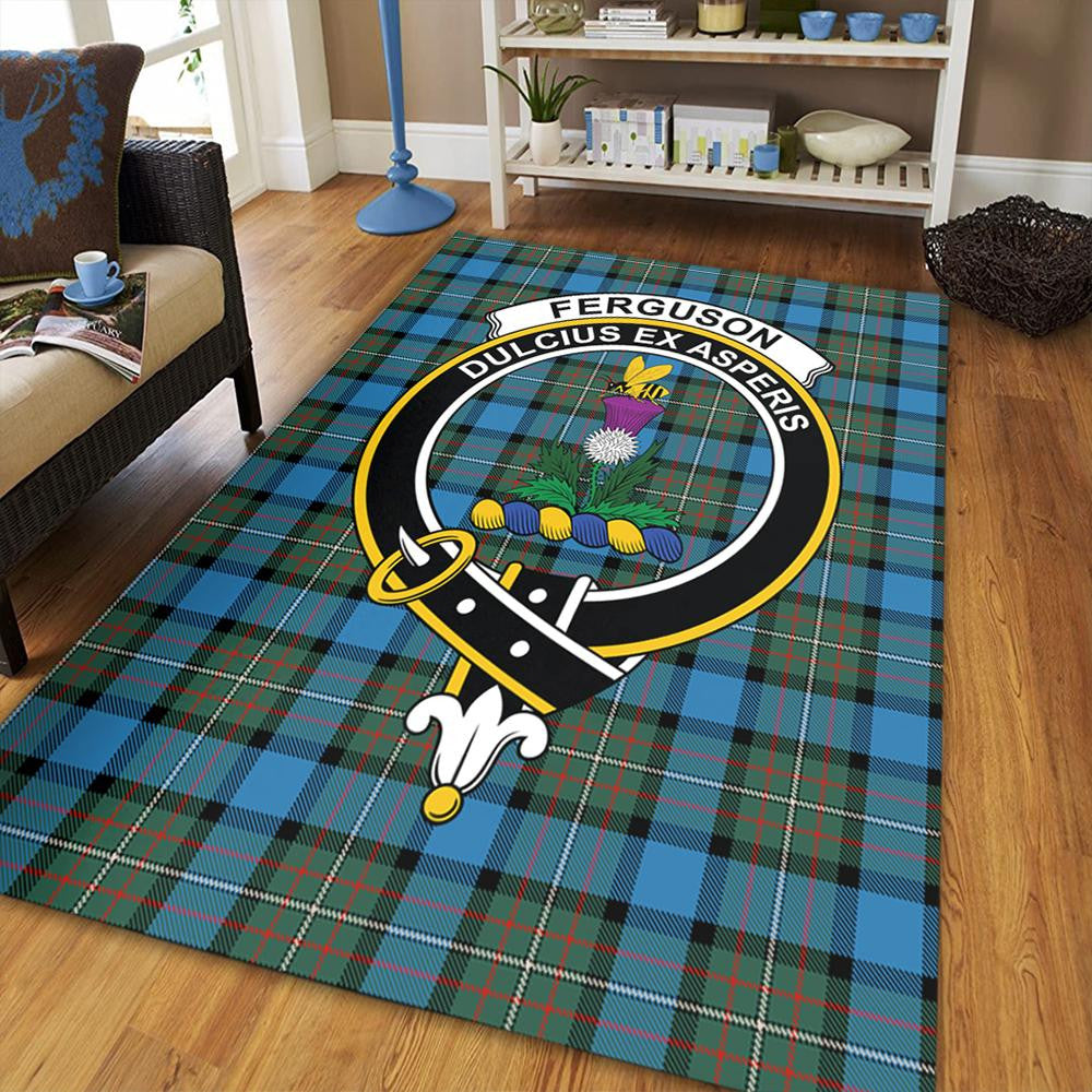 Fergusson Ancient Tartan Crest Area Rug