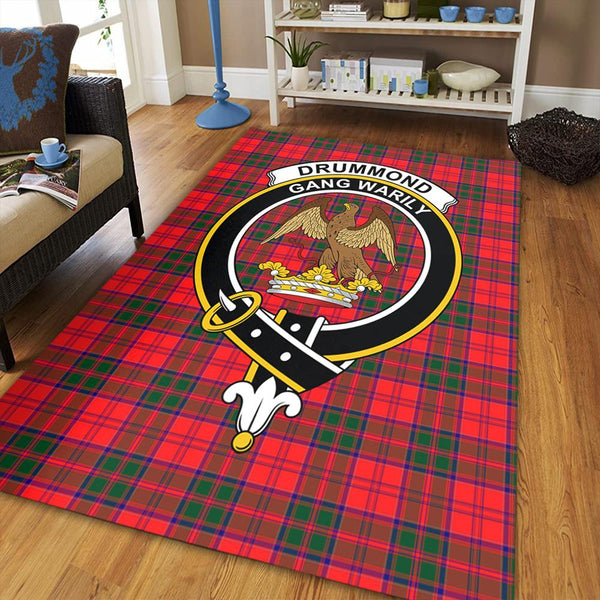 Drummond Modern Tartan Crest Area Rug