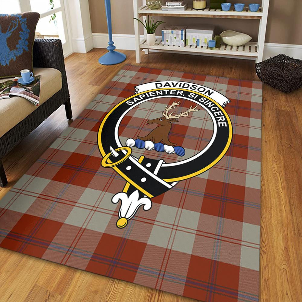 Davidson Dress Dancers Tartan Crest Area Rug