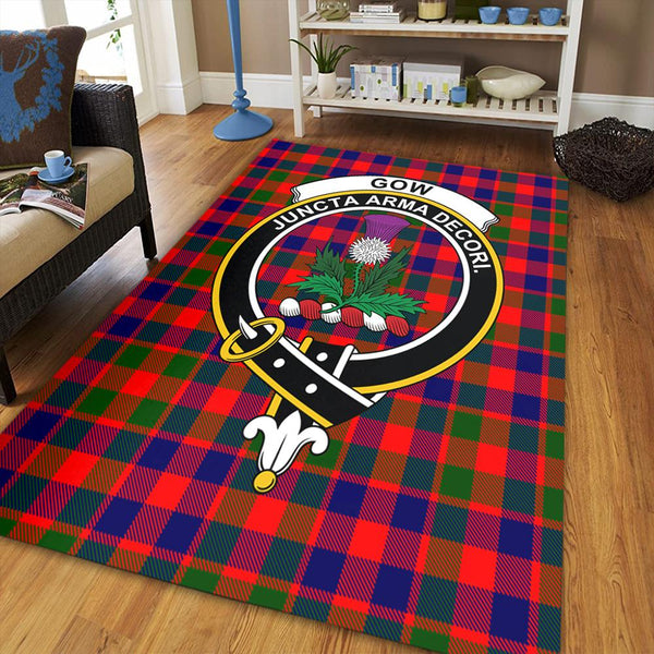 Gow Modern Tartan Crest Area Rug