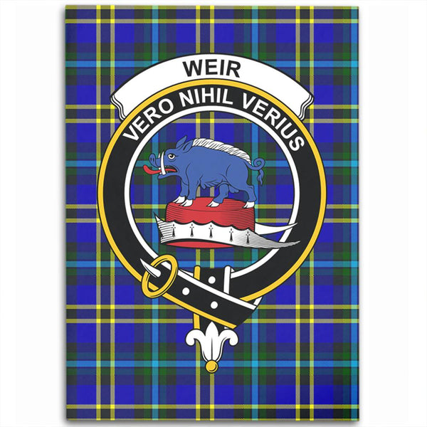 Weir Modern Tartan Crest Area Rug