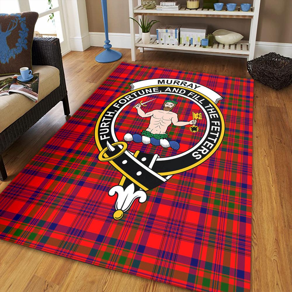 Murray of Tulloch Modern Tartan Crest Area Rug