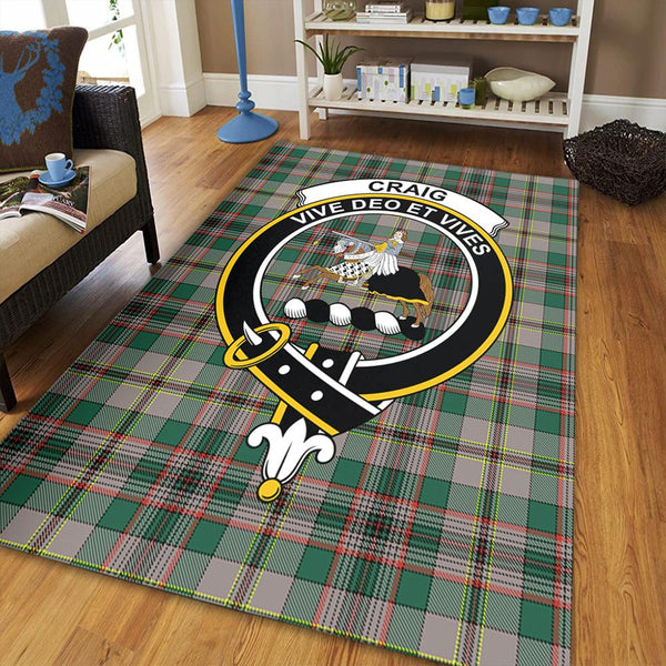 Craig Ancient Tartan Crest Area Rug