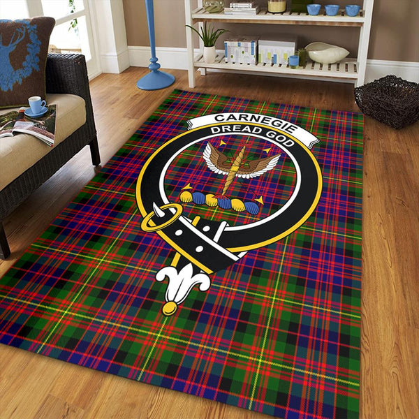 Carnegie Modern Tartan Crest Area Rug