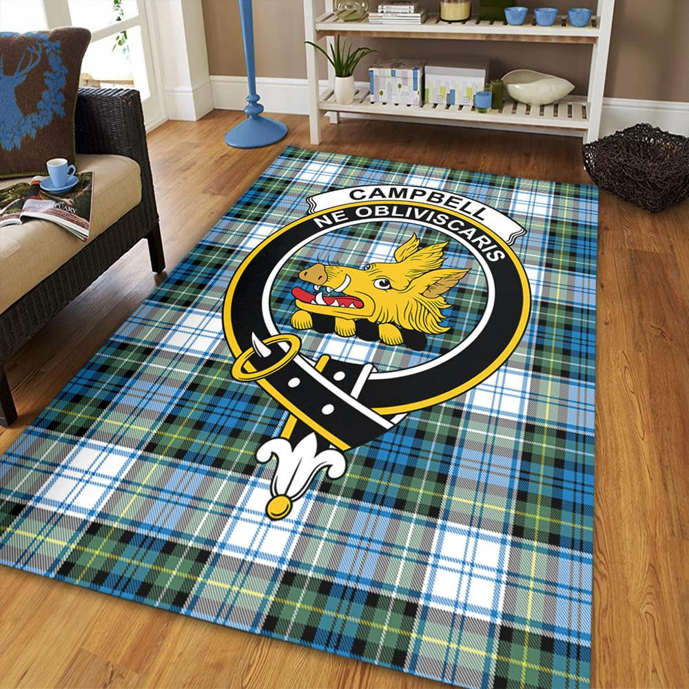 Campbell Dress Tartan Crest Area Rug