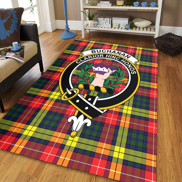 Buchanan Modern Tartan Crest Area Rug