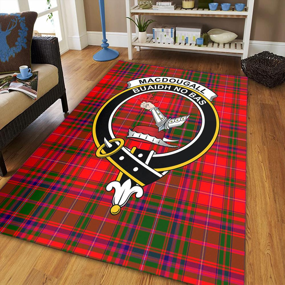 MacDougall Modern Tartan Crest Area Rug