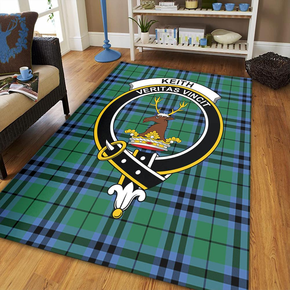 Keith Ancient Tartan Crest Area Rug