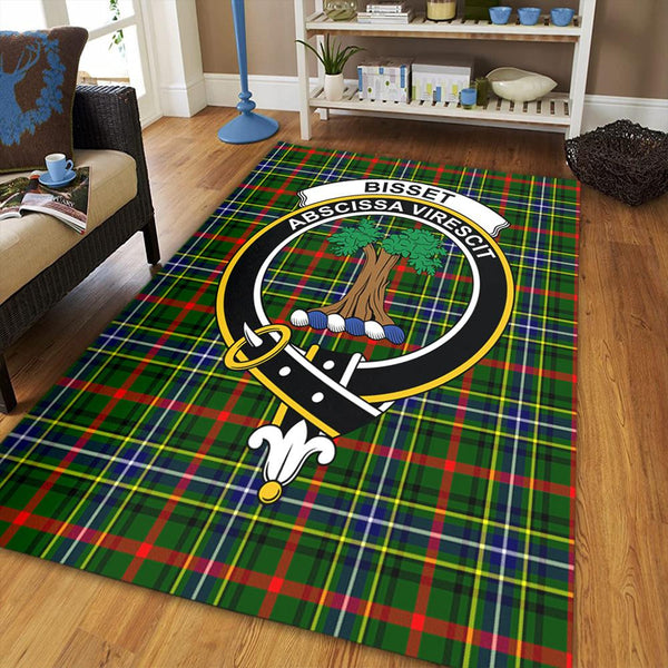 Bisset Tartan Crest Area Rug