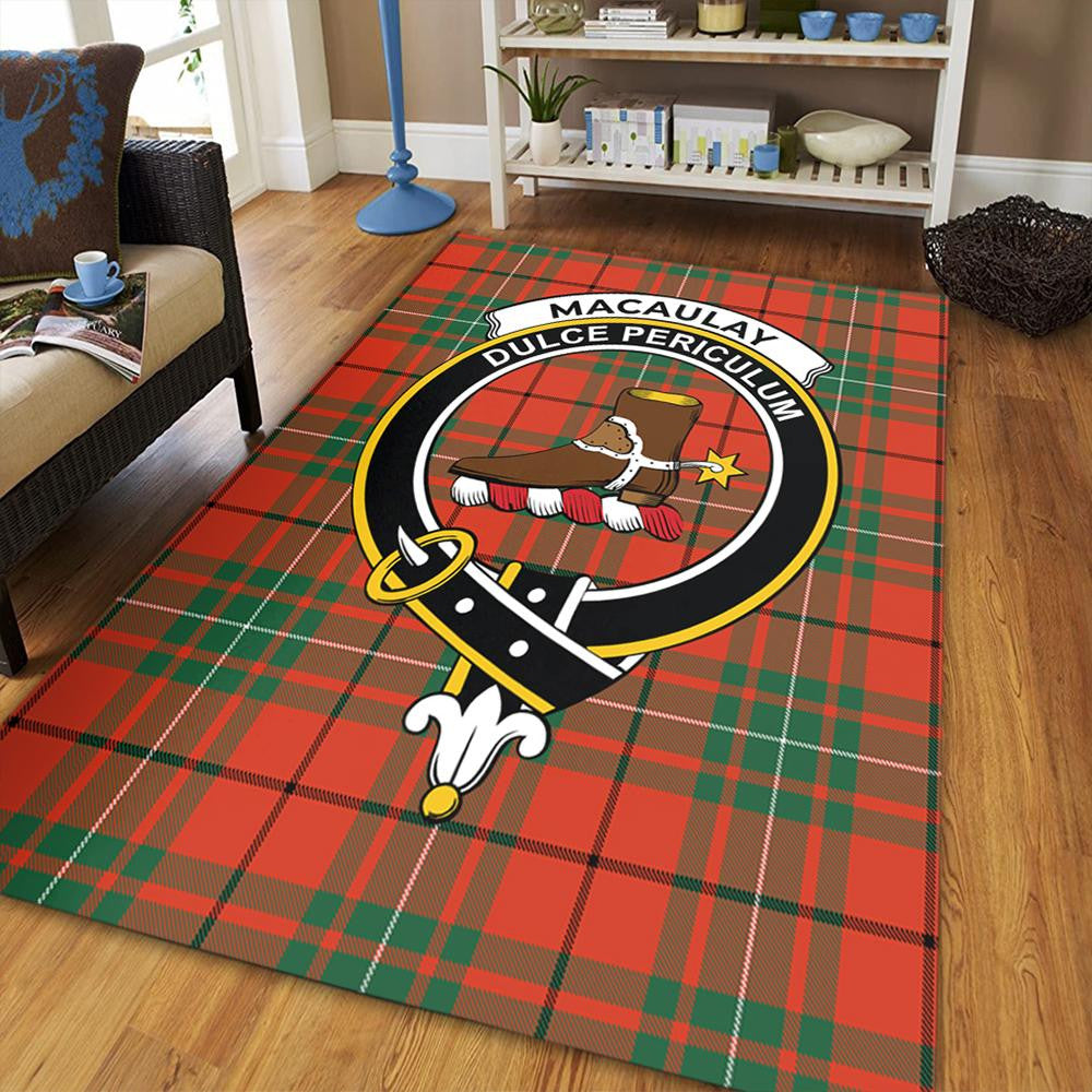 MacAulay Ancient Tartan Crest Area Rug