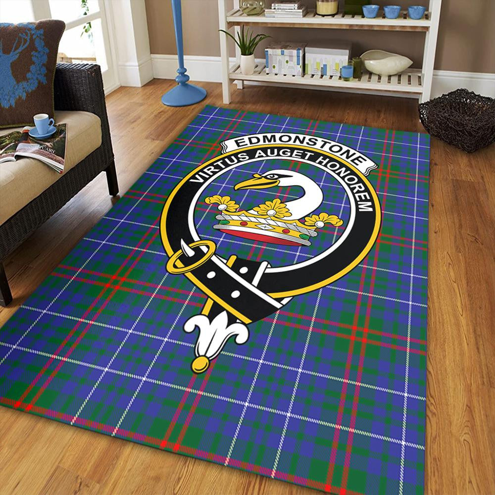 Edmonstone Tartan Crest Area Rug