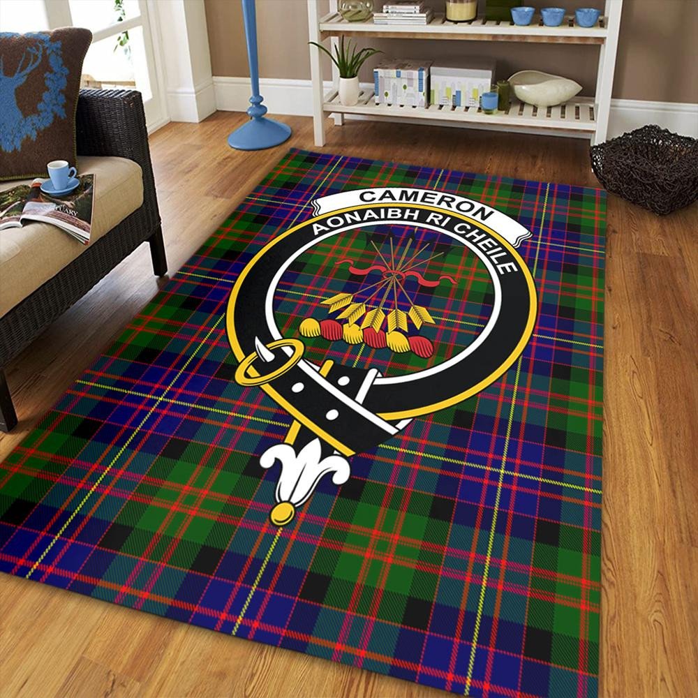 Cameron of Erracht Modern Tartan Crest Area Rug