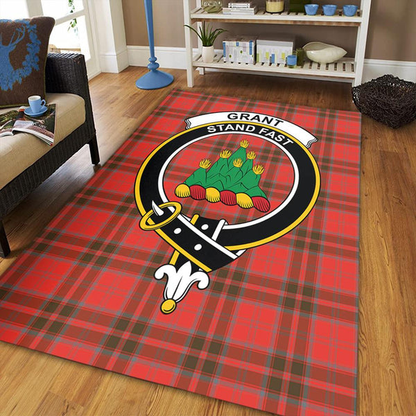 Grant Weathered Tartan Crest Area Rug