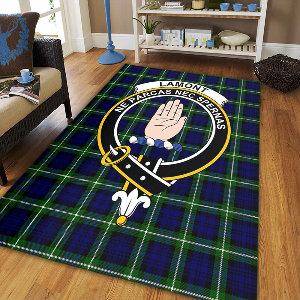 Lamont Modern Tartan Crest Area Rug