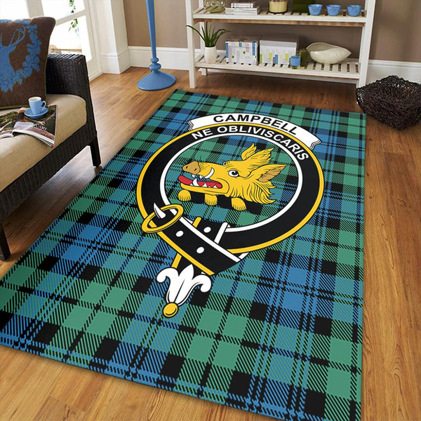 Campbell Ancient 01 Tartan Crest Area Rug