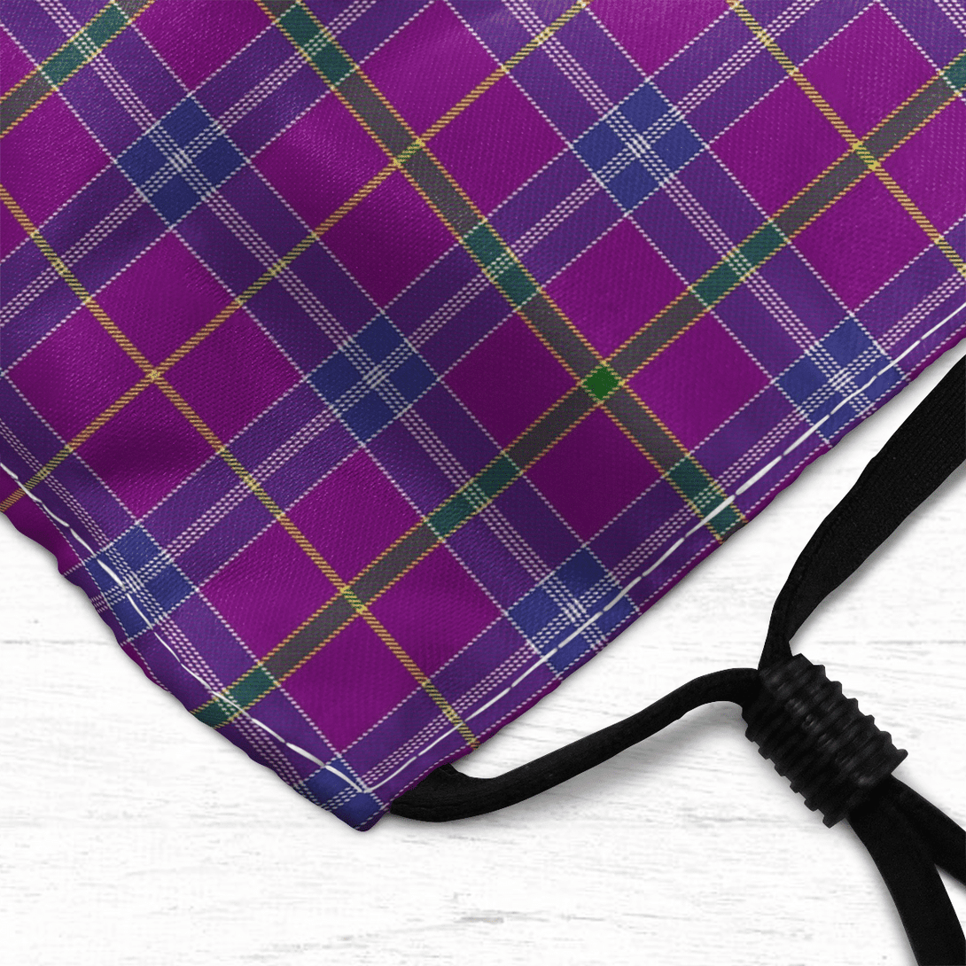 Celticprime Accessories - Jackson Tartan Fabric Mask (With Filters)