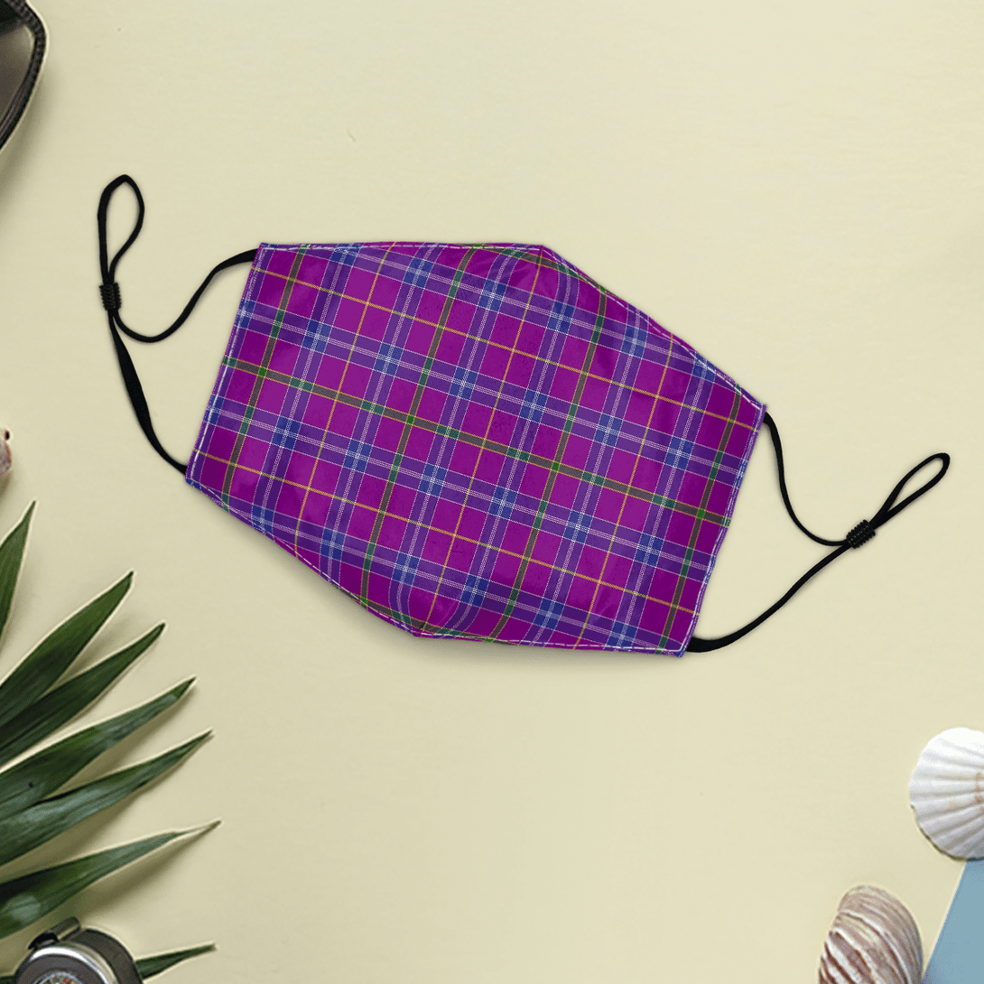 Celticprime Accessories - Jackson Tartan Fabric Mask (With Filters)