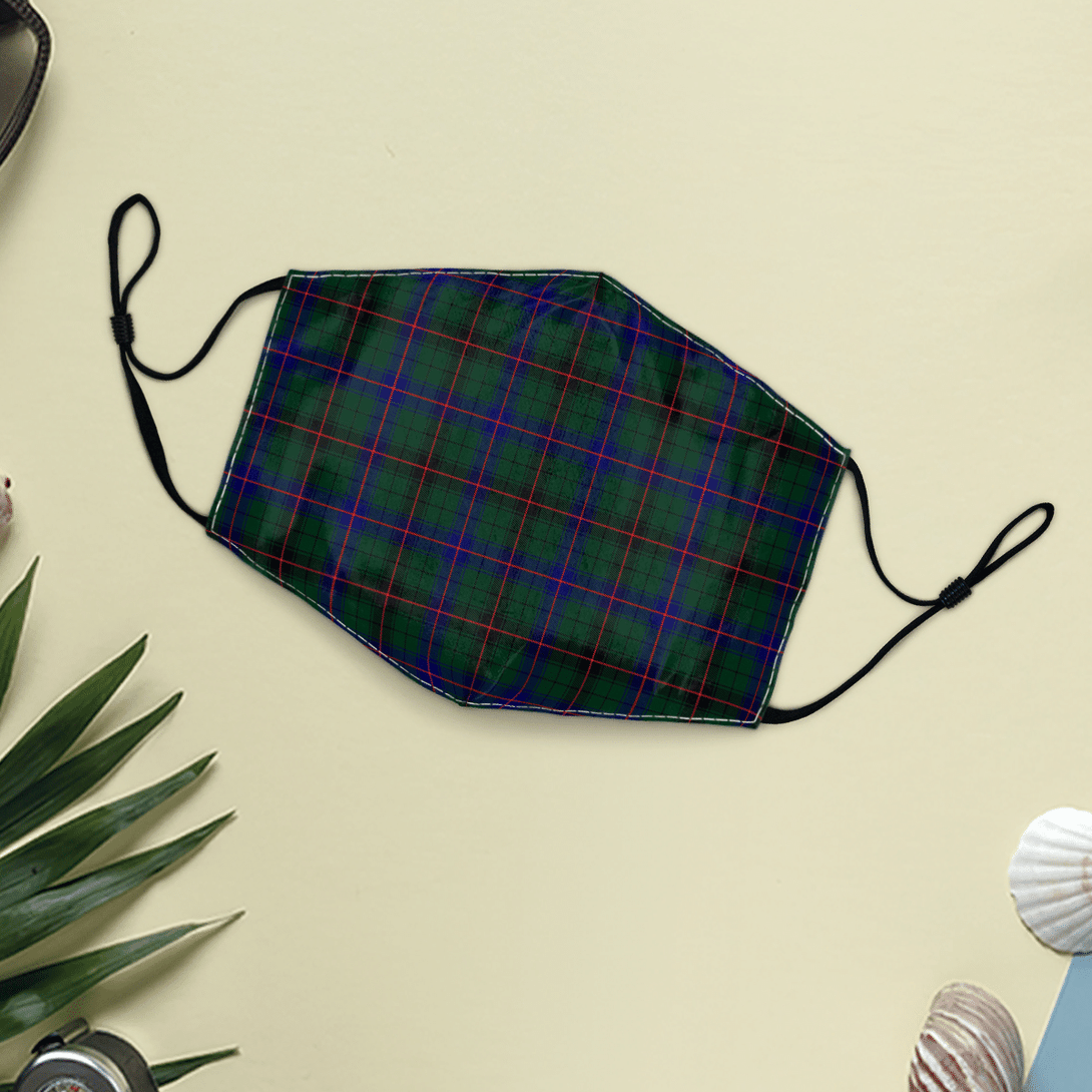 Celticprime Accessories - Davidson Modern Tartan Fabric Mask (With Filters)