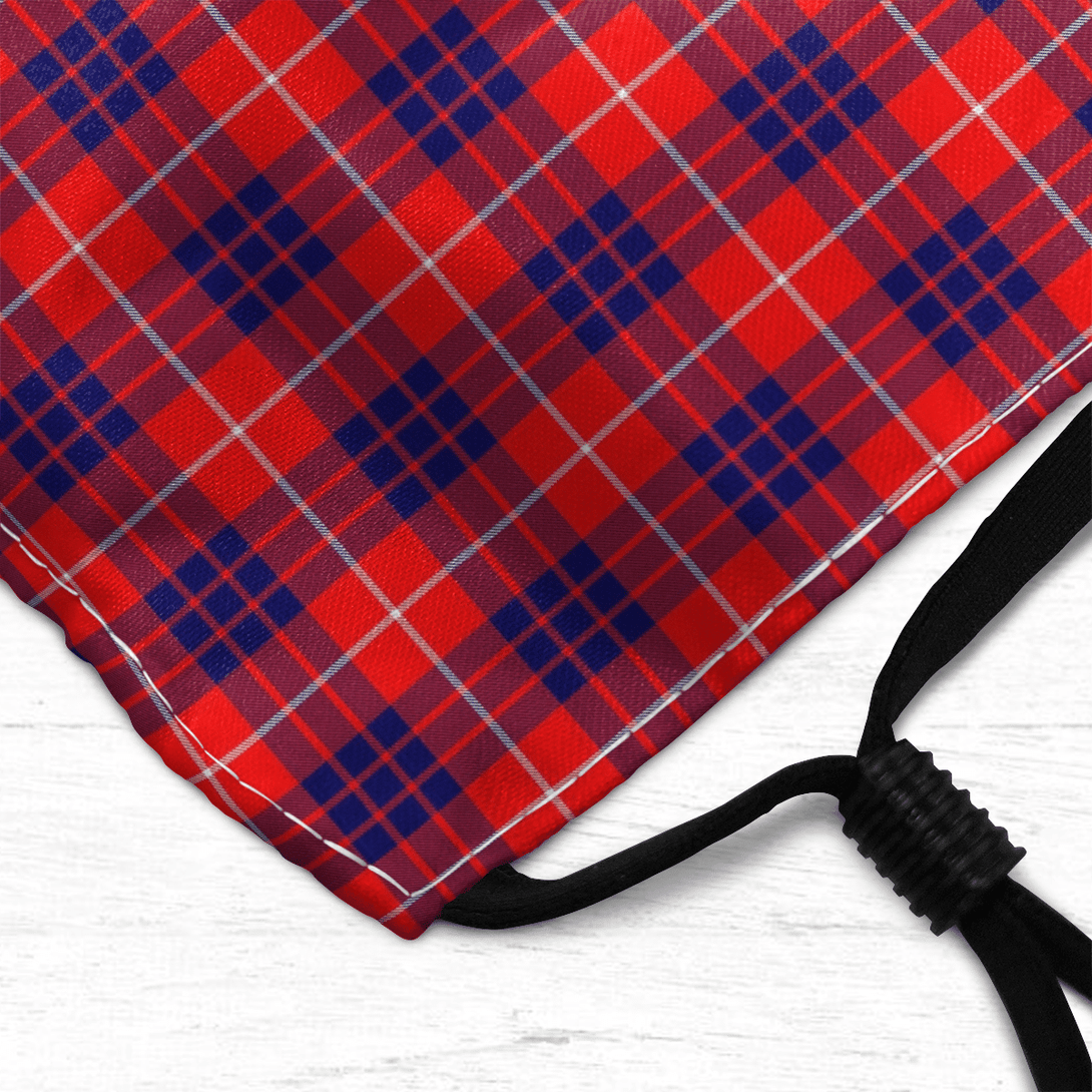 Celticprime Accessories - Hamilton Modern Tartan Fabric Mask (With Filters)