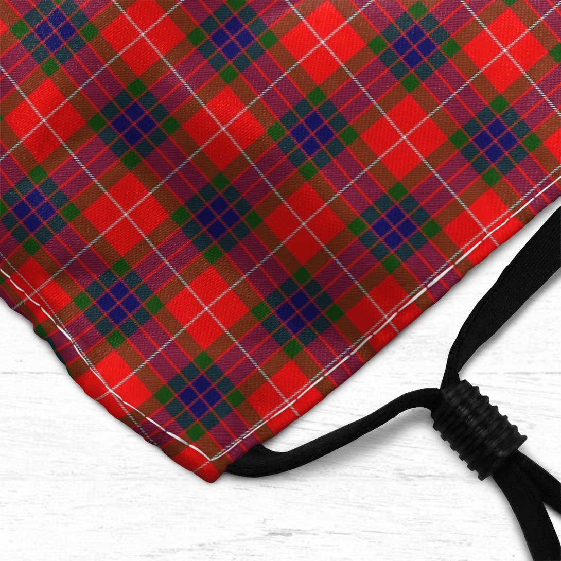 Celticprime Accessories - Fraser Modern Tartan Fabric Mask (With Filters)