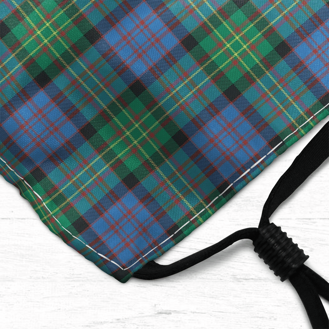 Celticprime Accessories - Bowie Ancient Tartan Fabric Mask (With Filters)