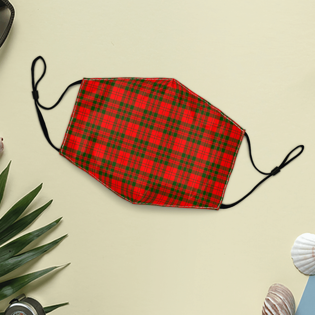 Celticprime Accessories - Livingstone Modern Tartan Fabric Mask (With Filters)