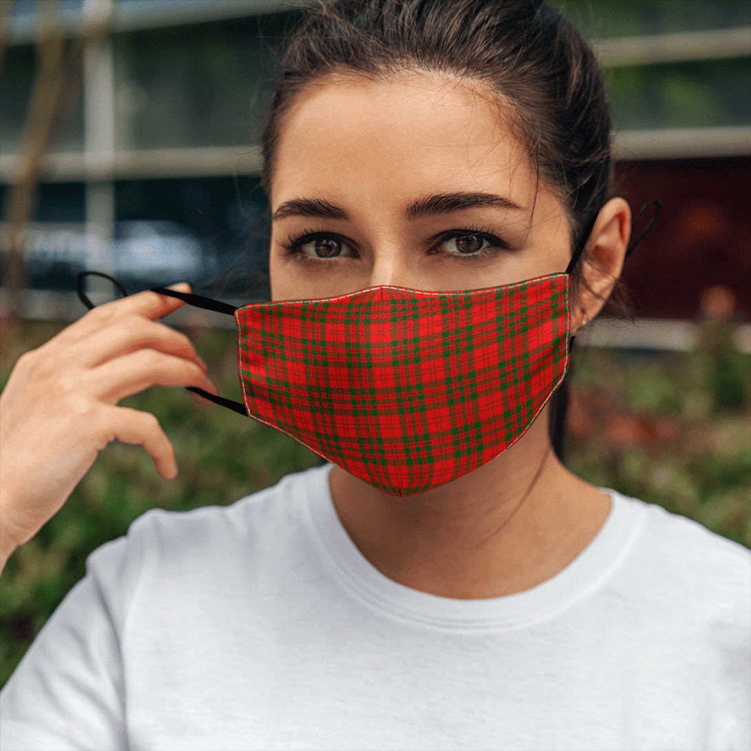 Celticprime Accessories - Livingstone Modern Tartan Fabric Mask (With Filters)