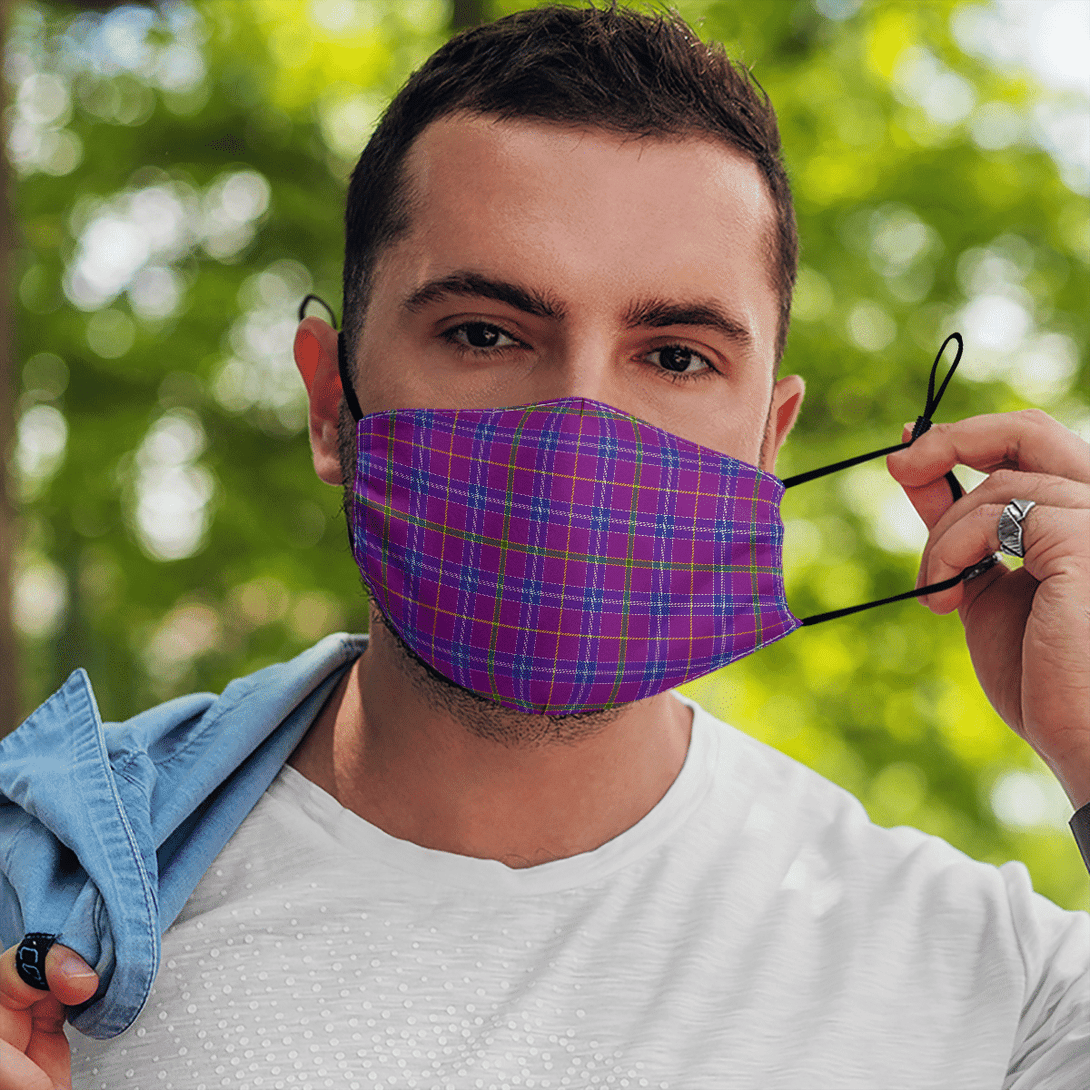 Celticprime Accessories - Jackson Tartan Fabric Mask (With Filters)