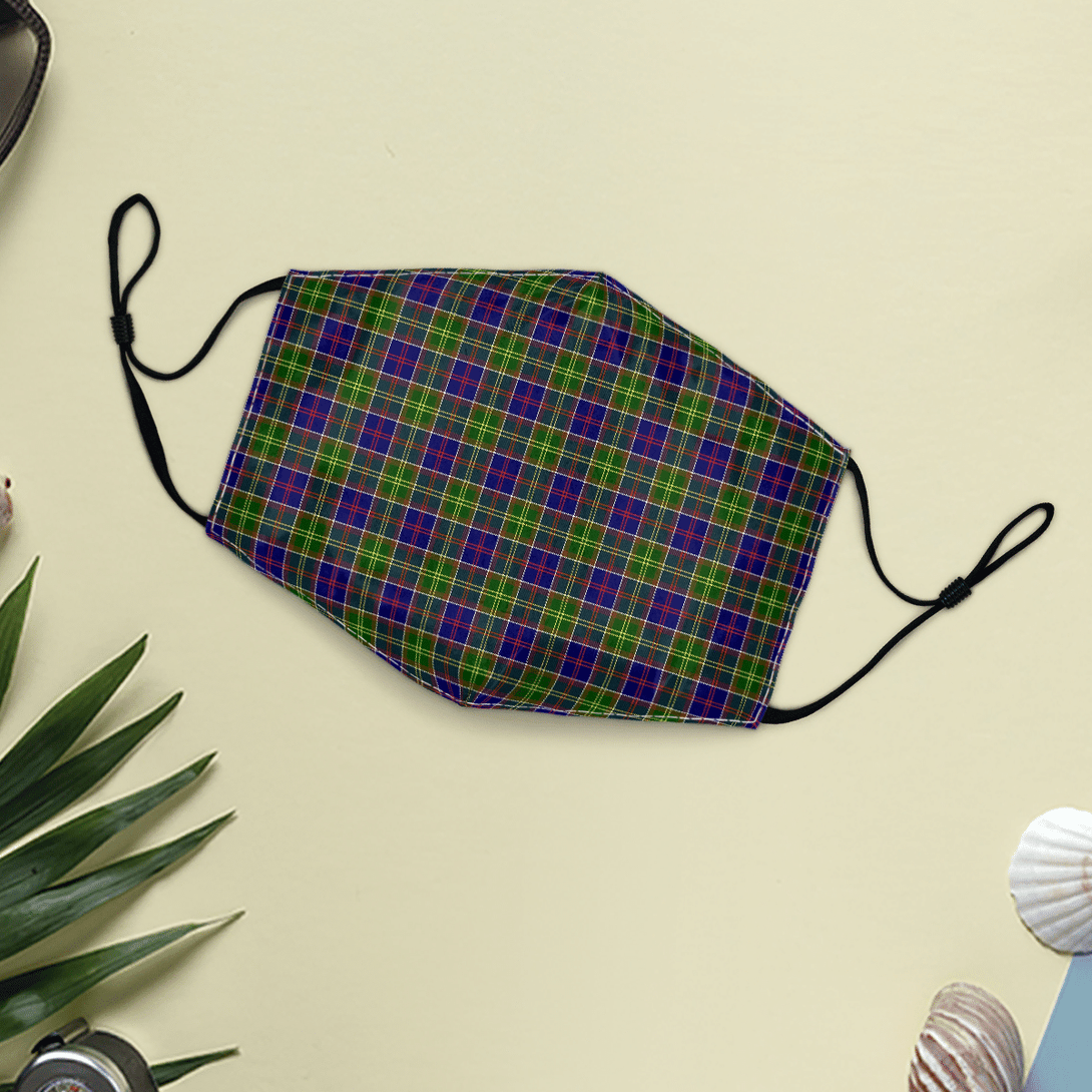 Celticprime Accessories - Ayrshire District Tartan Fabric Mask (With Filters)