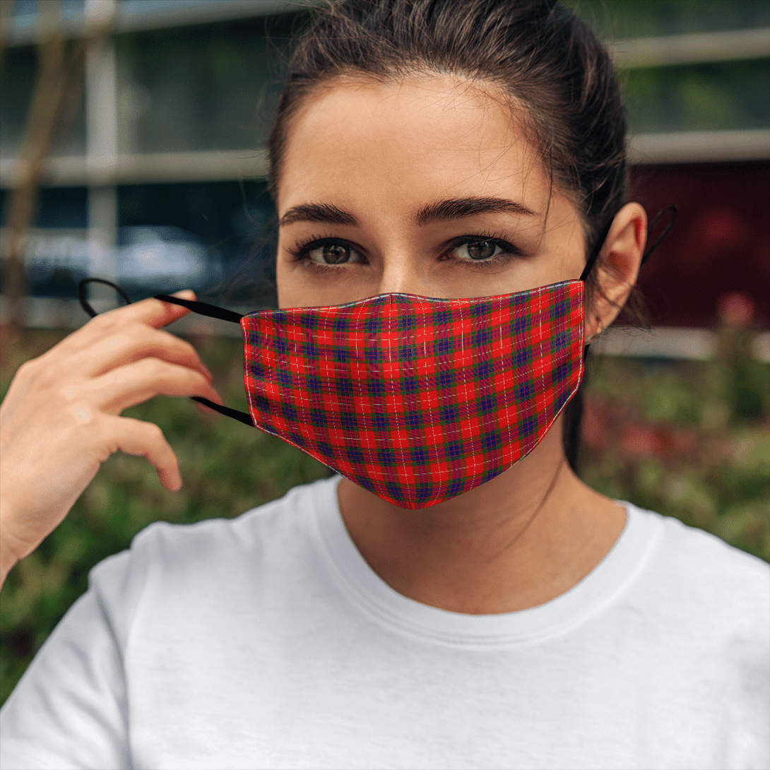 Celticprime Accessories - Fraser Modern Tartan Fabric Mask (With Filters)