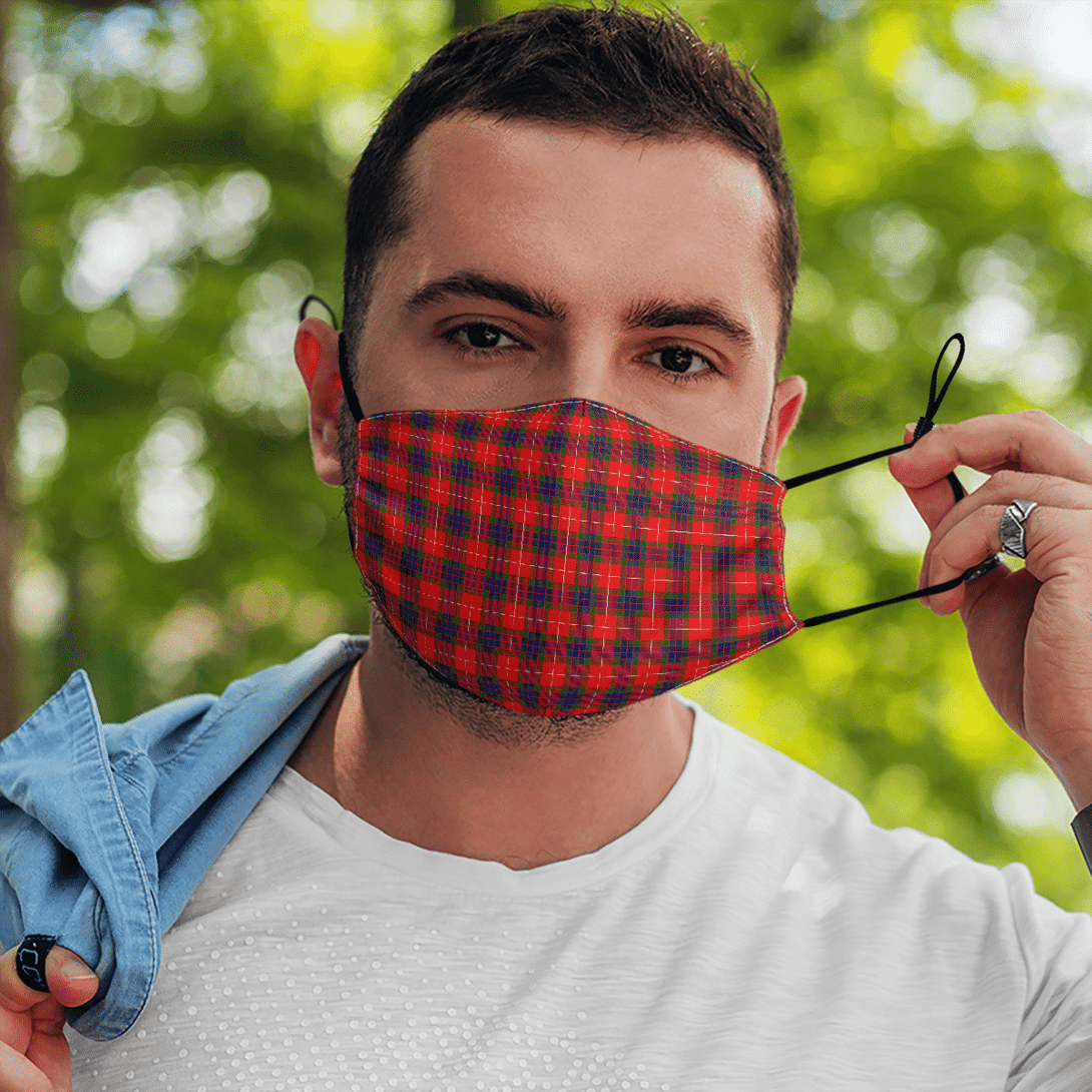 Celticprime Accessories - Fraser Modern Tartan Fabric Mask (With Filters)