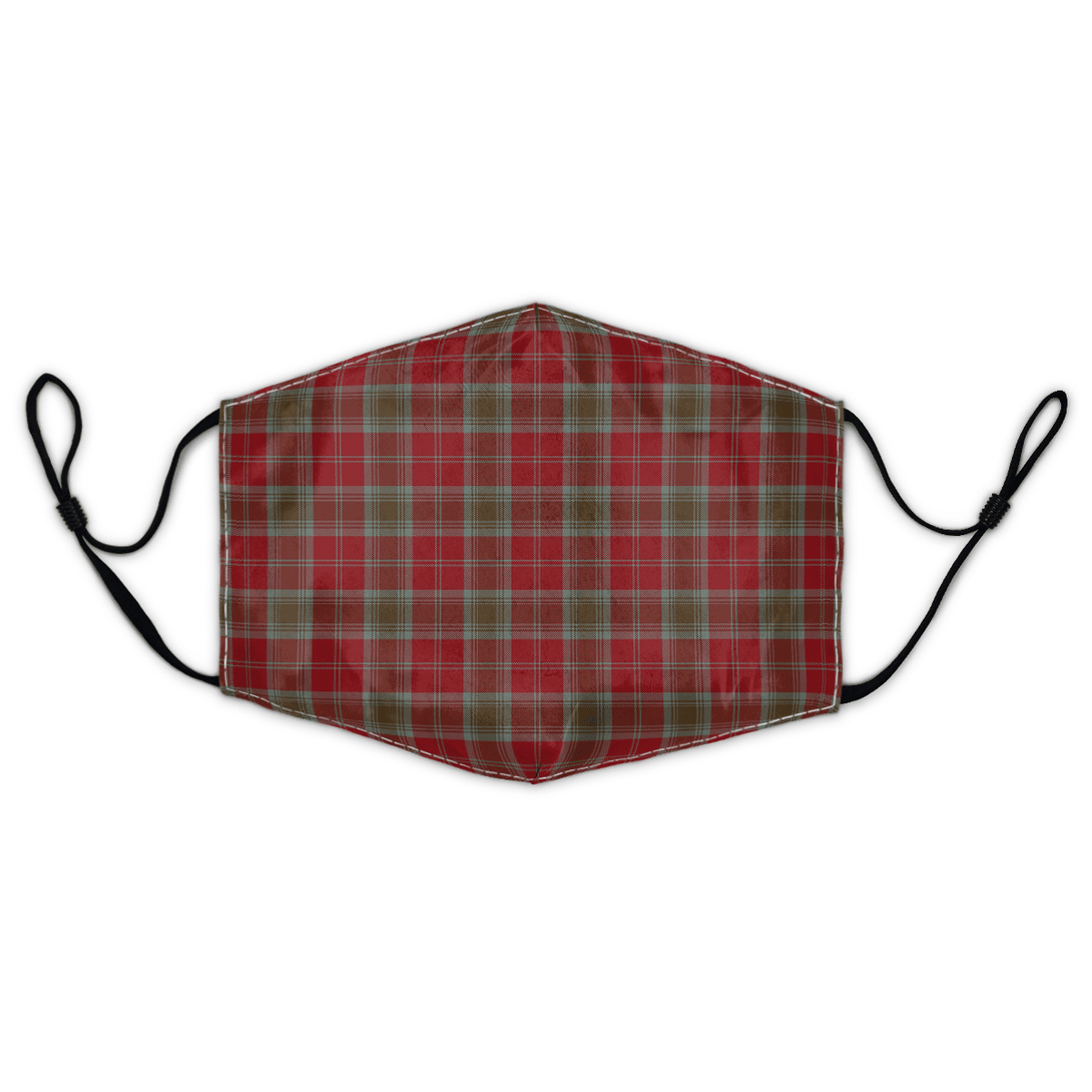 Celticprime Accessories - Lindsay Weathered Tartan Fabric Mask (With Filters)